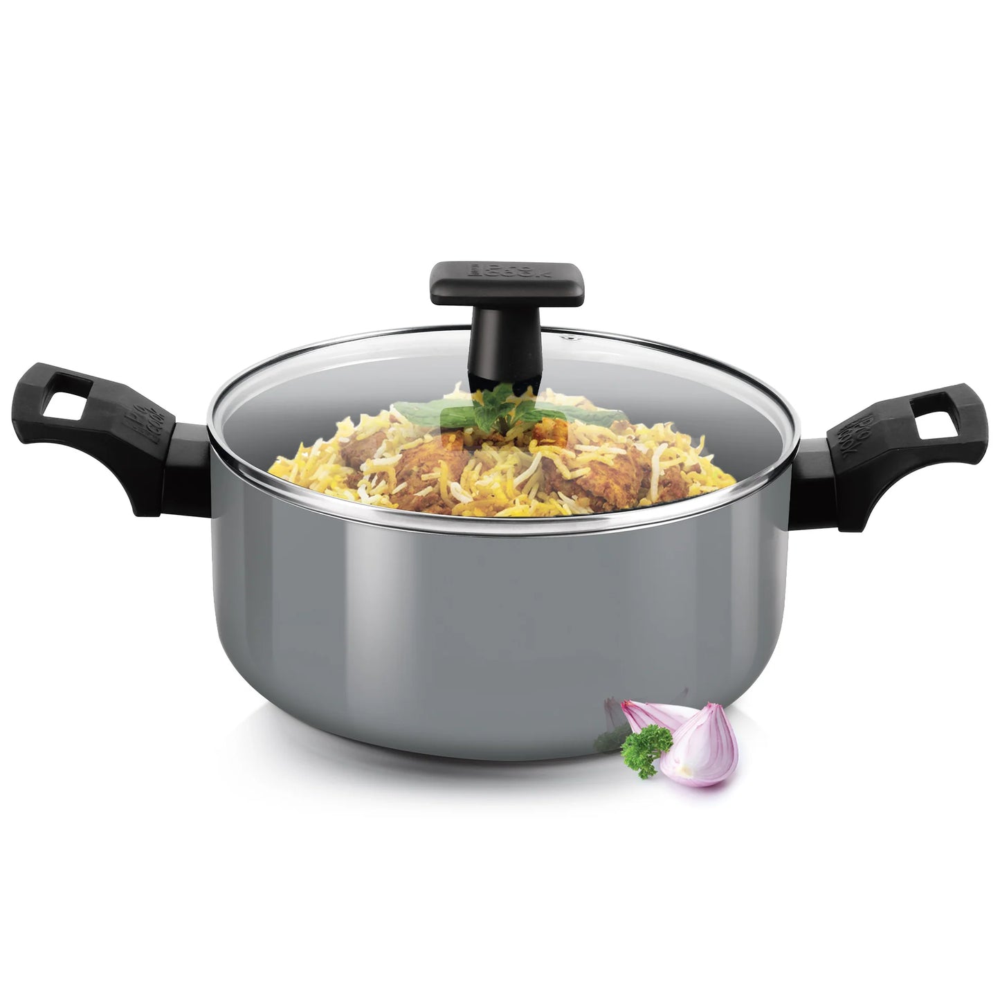 Milton Biryani Pot Blackpearl Induction 22 cm