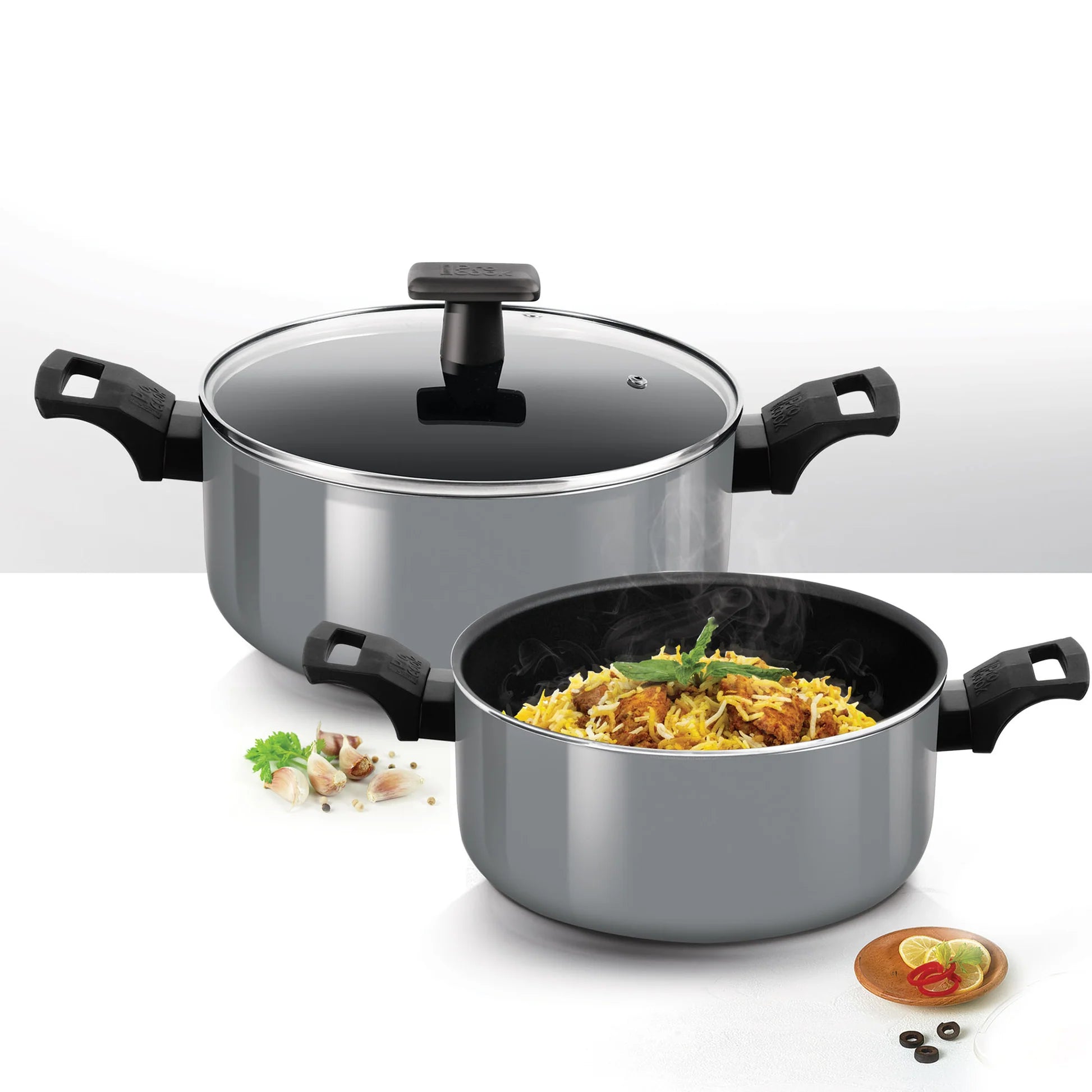 Milton Biryani Pot Blackpearl Induction 22 cm
