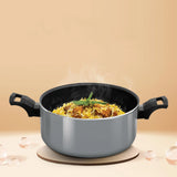 Milton Biryani Pot Blackpearl Induction 22 cm