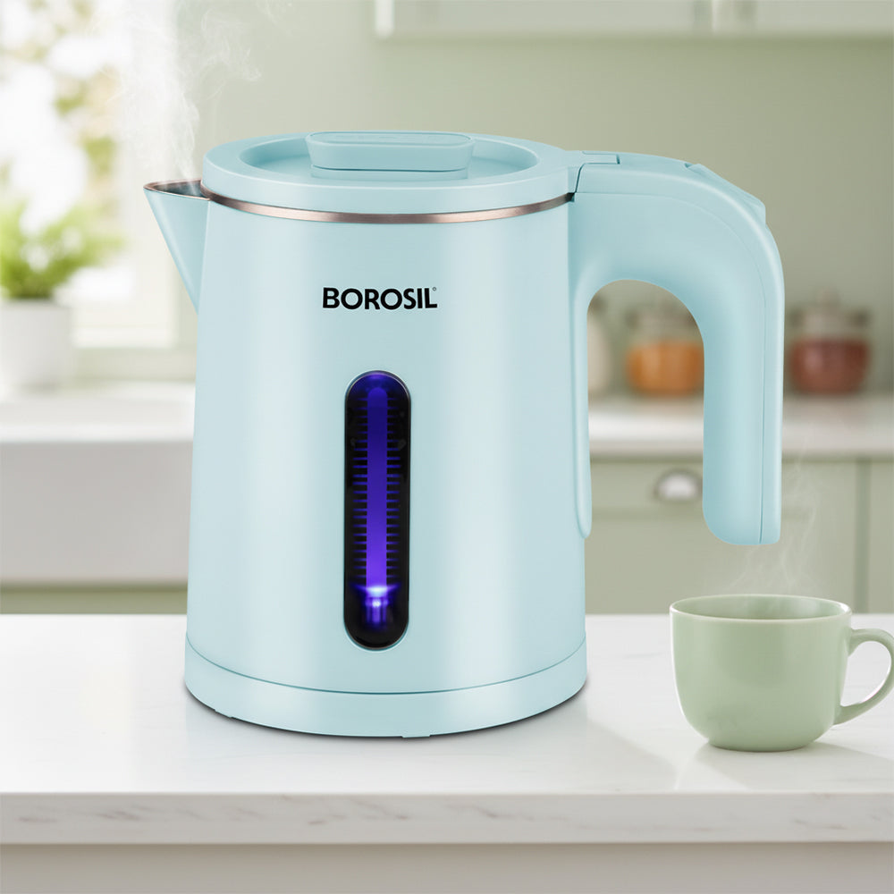 Borosil Eva Cooltouch Stainless Steel Electric Kettle 800 ml
