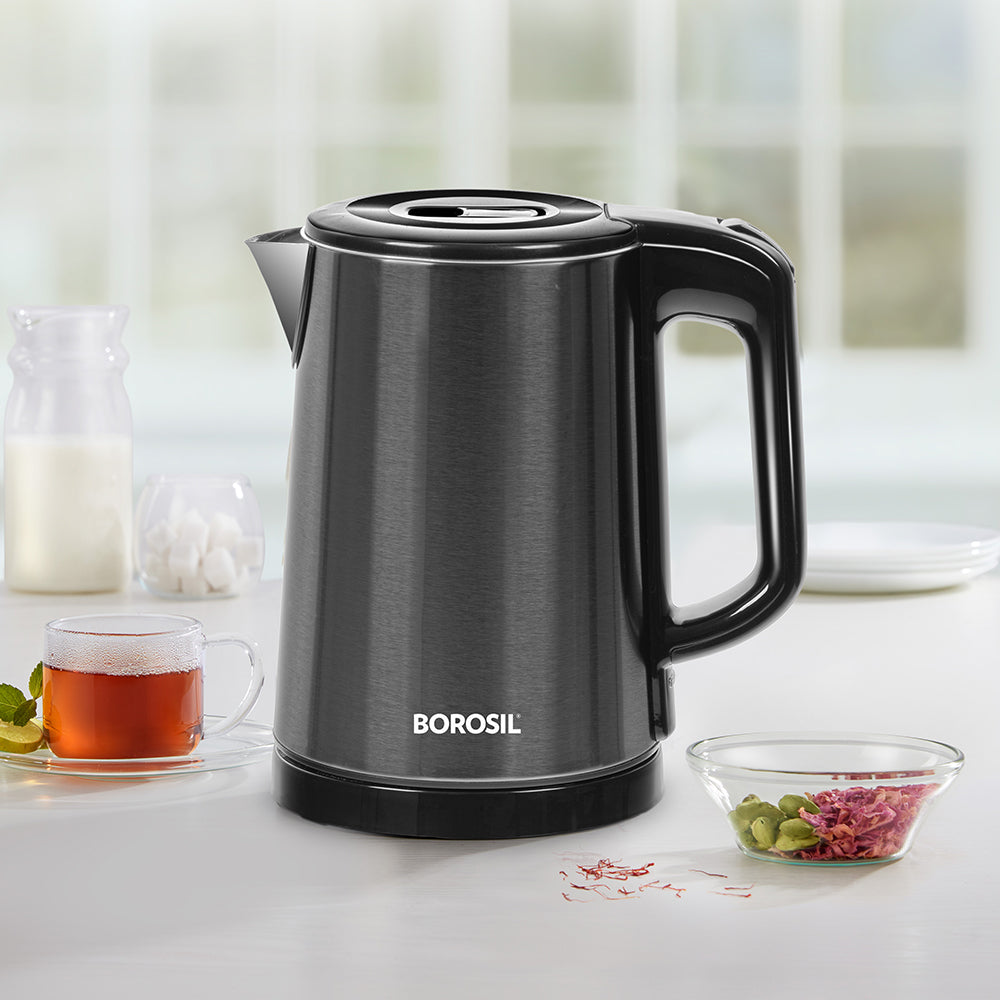 Borosil Cooltouch CT08 Stainless Steel Electric Kettle 1L