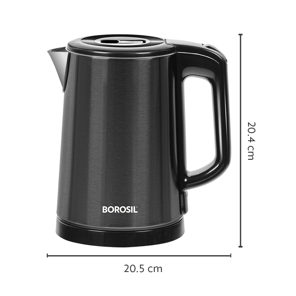 Borosil Cooltouch CT08 Stainless Steel Electric Kettle 1L