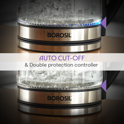 Borosil Crystal Electric Glass Kettle