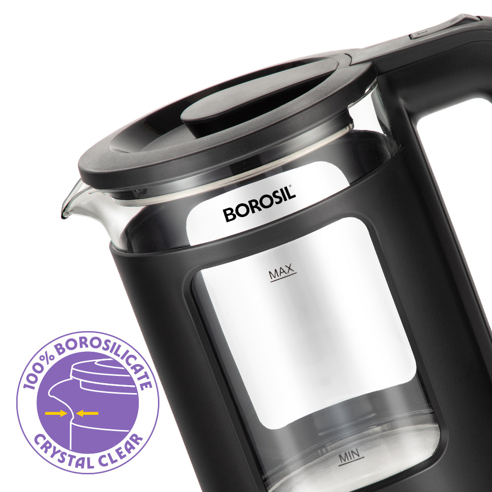 Borosil Cooltouch Electric Glass Kettle 1.5L