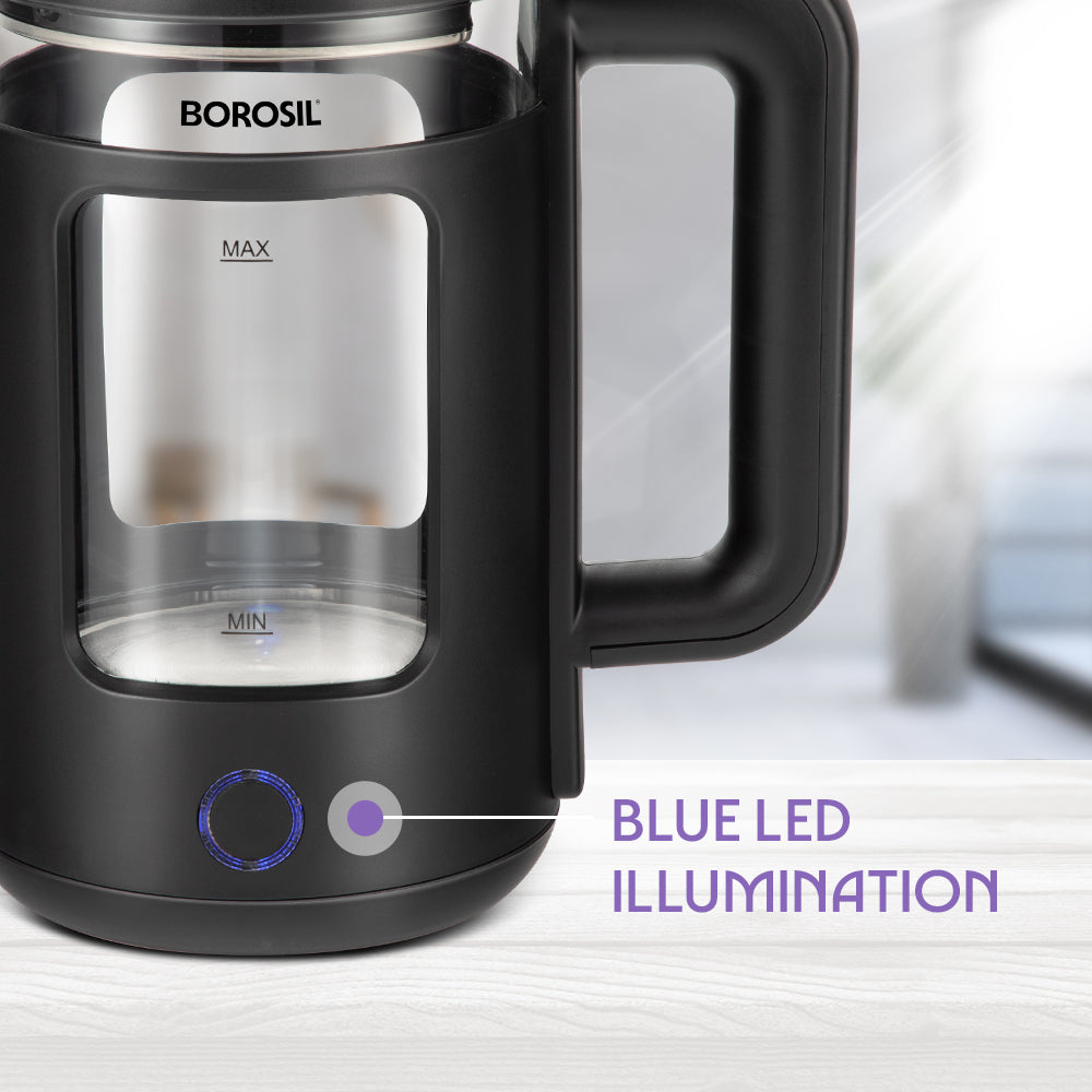 Borosil Cooltouch Electric Glass Kettle 1.5L