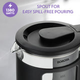 Borosil Cooltouch Electric Glass Kettle 1.5L