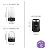 Borosil Nutrifresh NB06 Nutrifresh, Black 400W