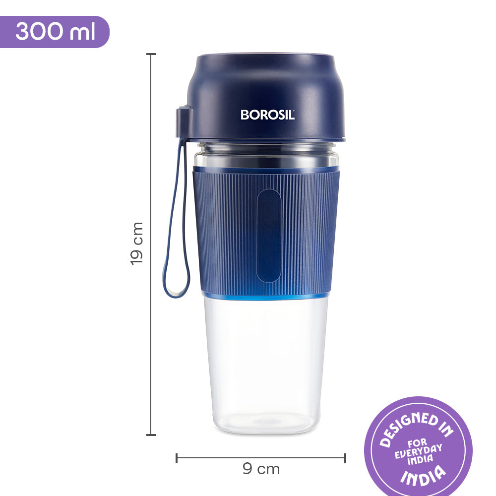 Borosil Nutrigrip Portable Blender 40w