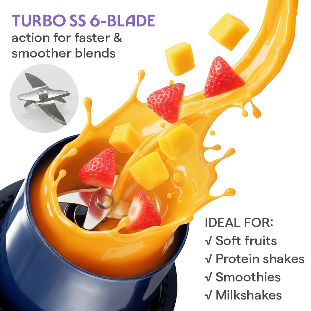 Borosil Nutrigrip Portable Blender 40w
