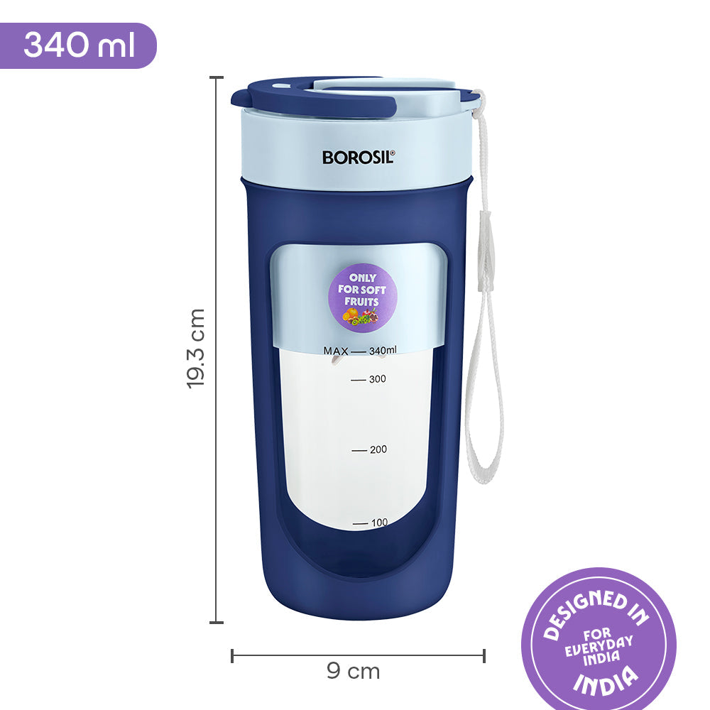 Borosil Nutrisip Portable Blender 40w