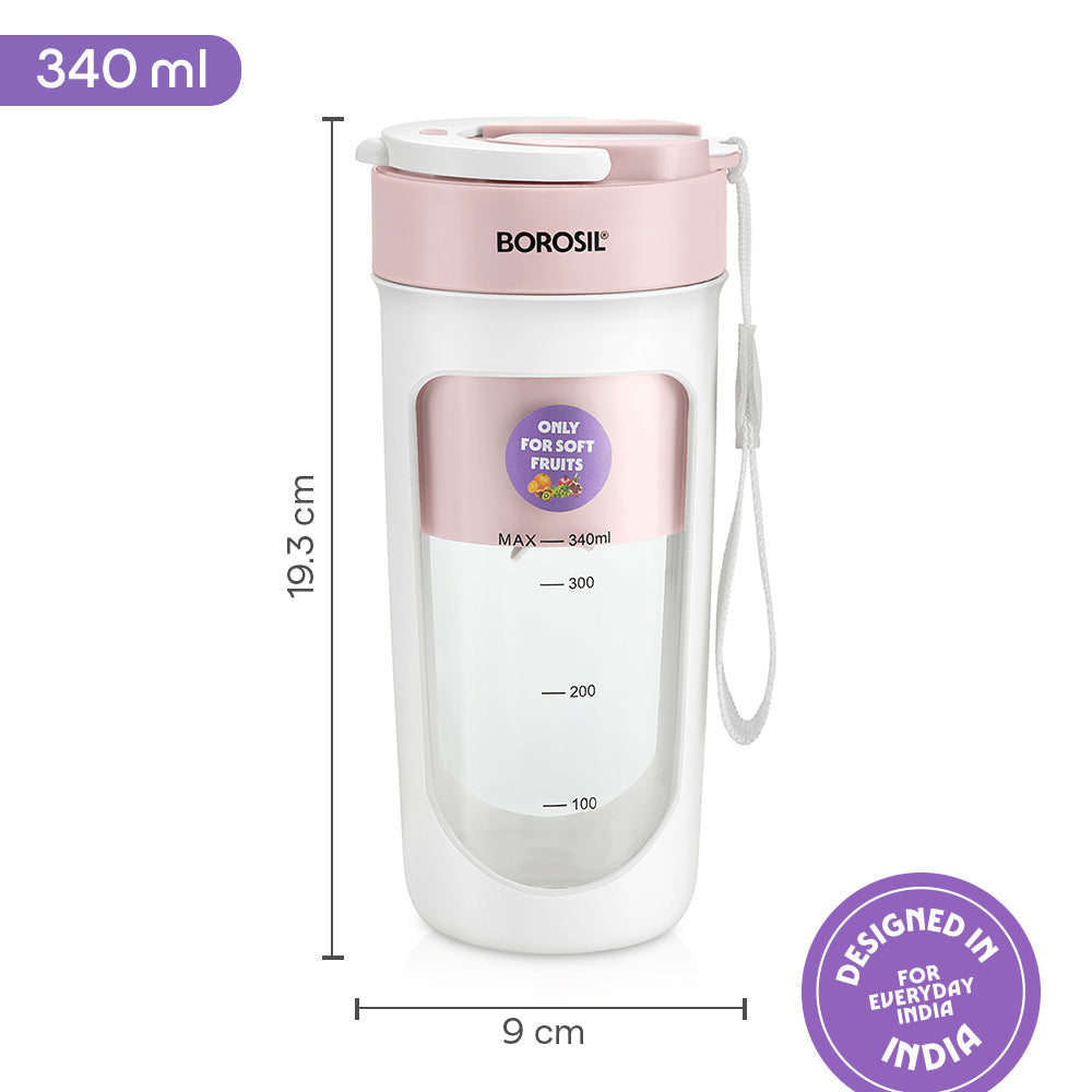 Borosil Nutrisip Portable Blender 40w