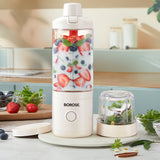 Borosil Nutrimate Portable Electric Blender with Grinder 75w,550ml