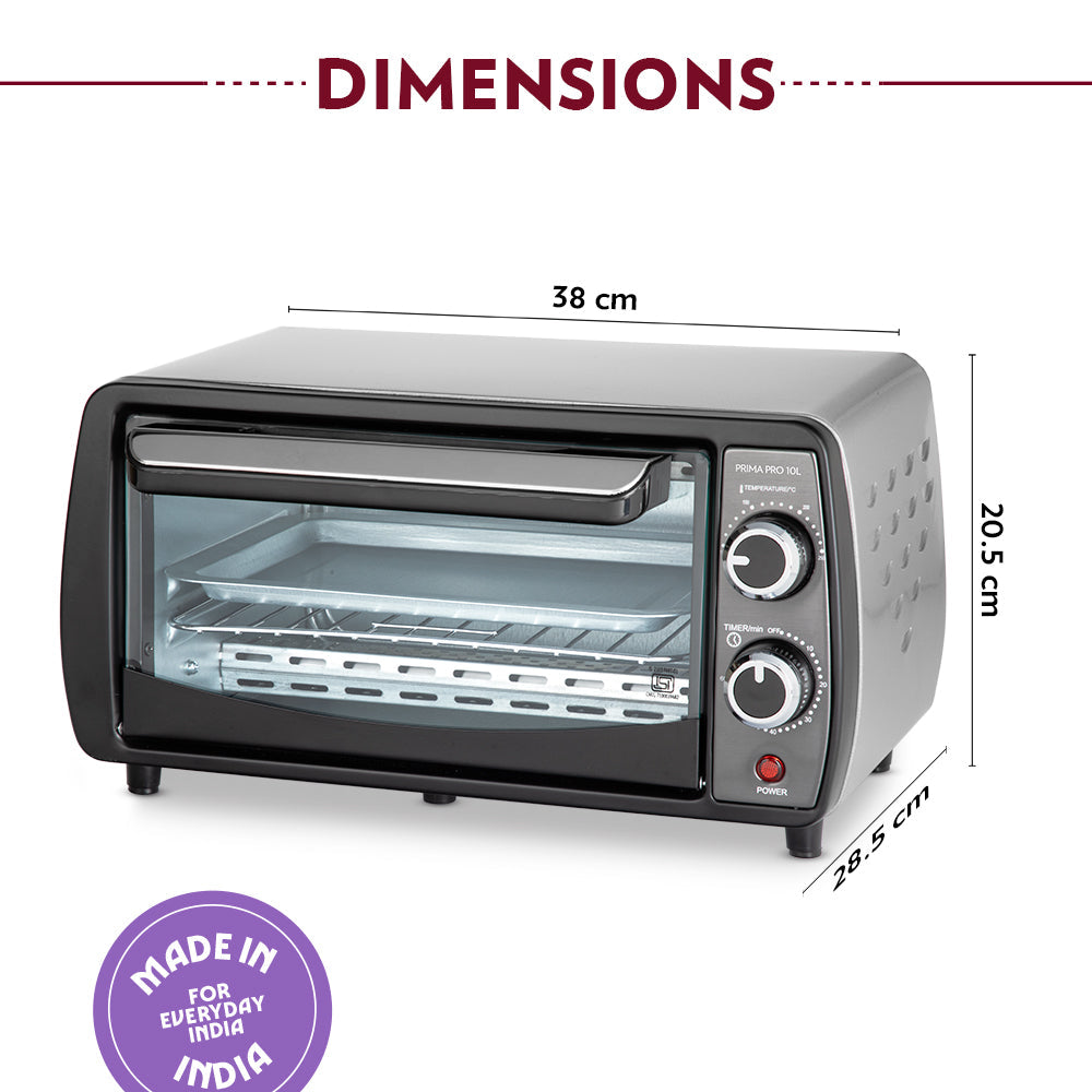 Borosil Prima Pro 10L Oven Toaster Griller
