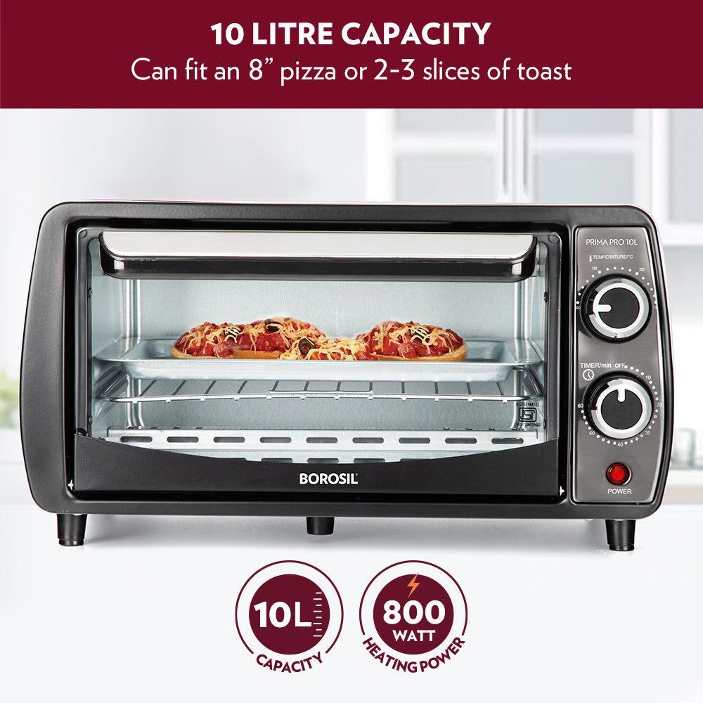 Borosil Prima Pro 10L Oven Toaster Griller