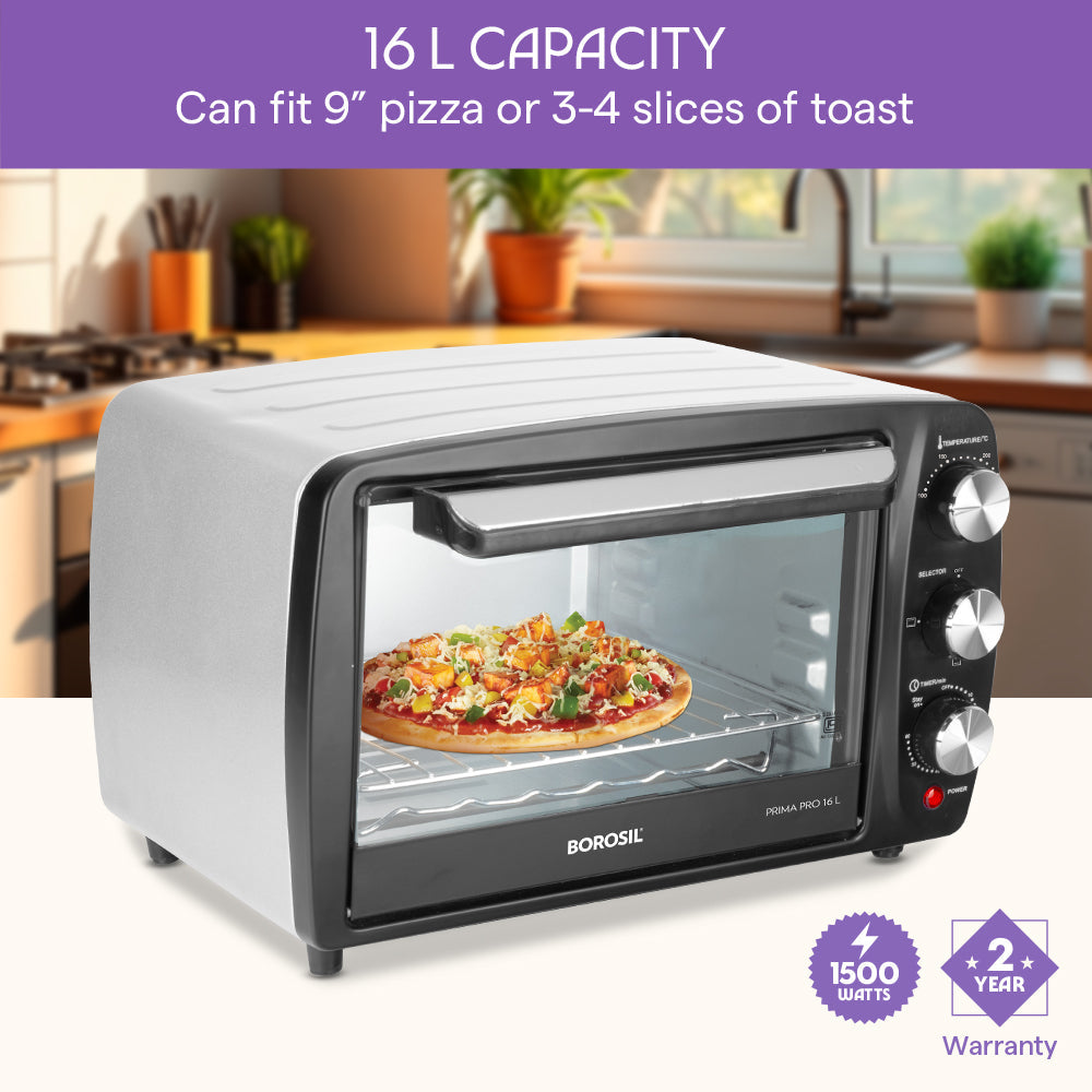 Borosil Prima Pro 10L Oven Toaster Griller