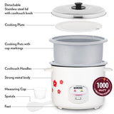 Borosil Pronto Dual Electric Rice Cooker 1000W
