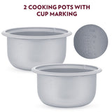 Borosil Pronto Dual Electric Rice Cooker 1000W