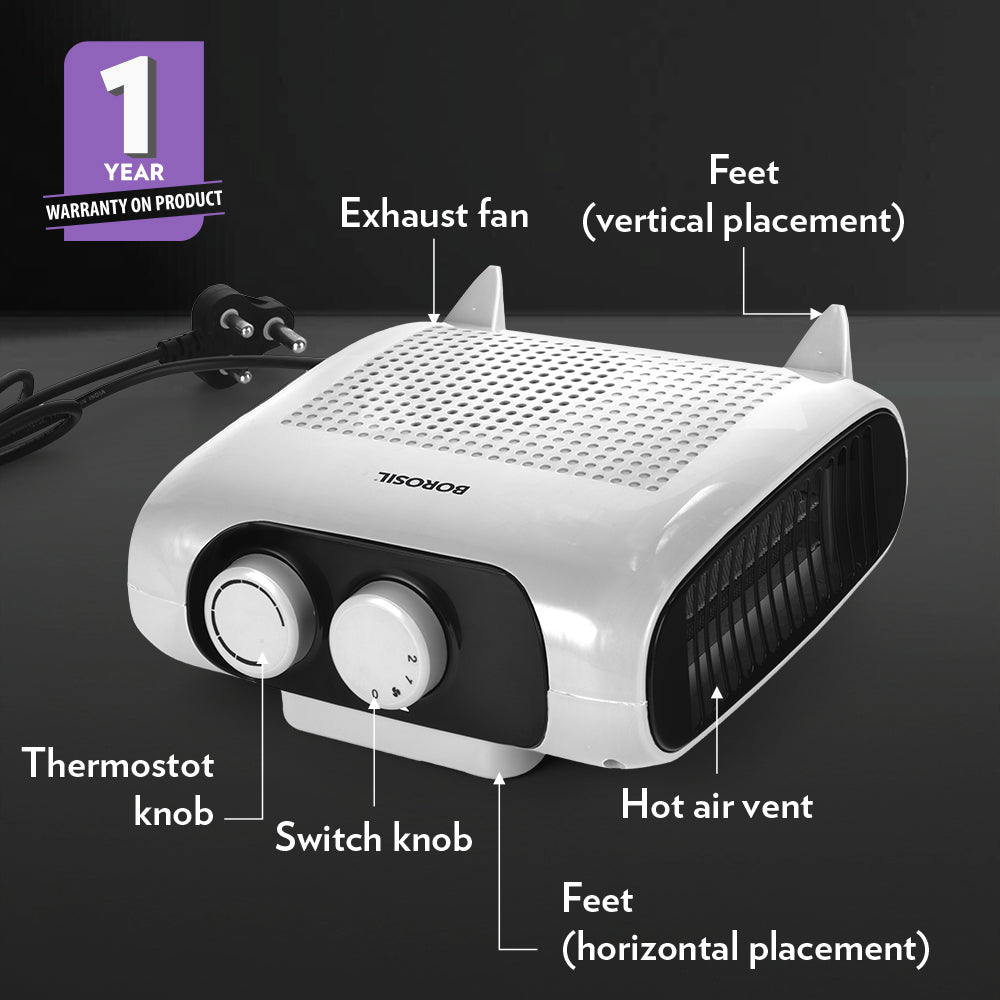 Borosil Novus Electric Room Heater 2000W