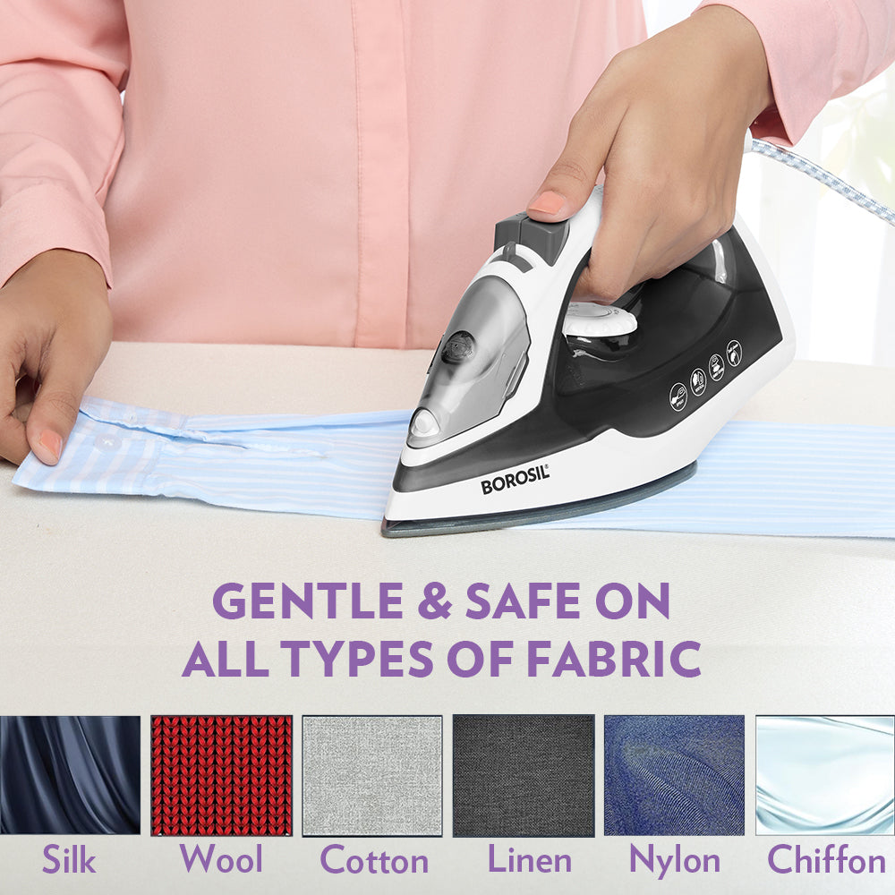 Borosil SmartPress Steam Iron 1380W