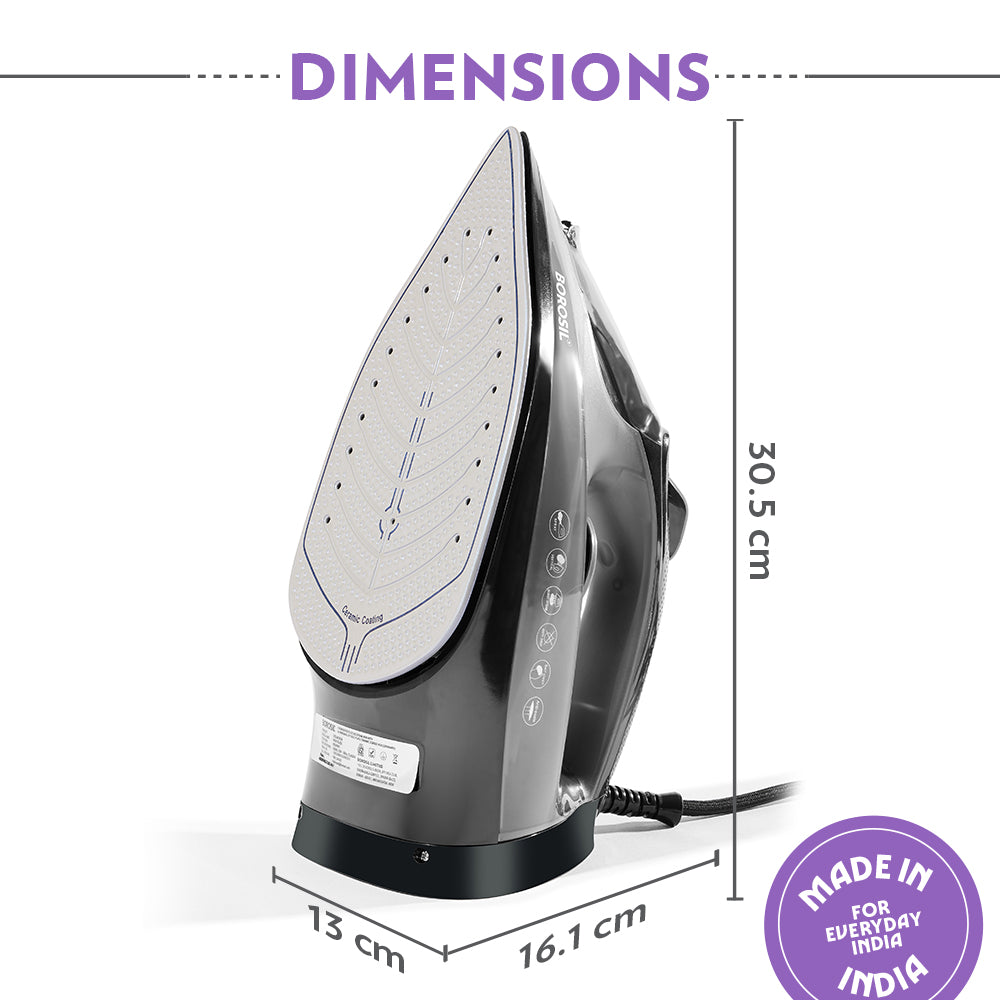 Borosil NightGlide Steam Iron 2000W