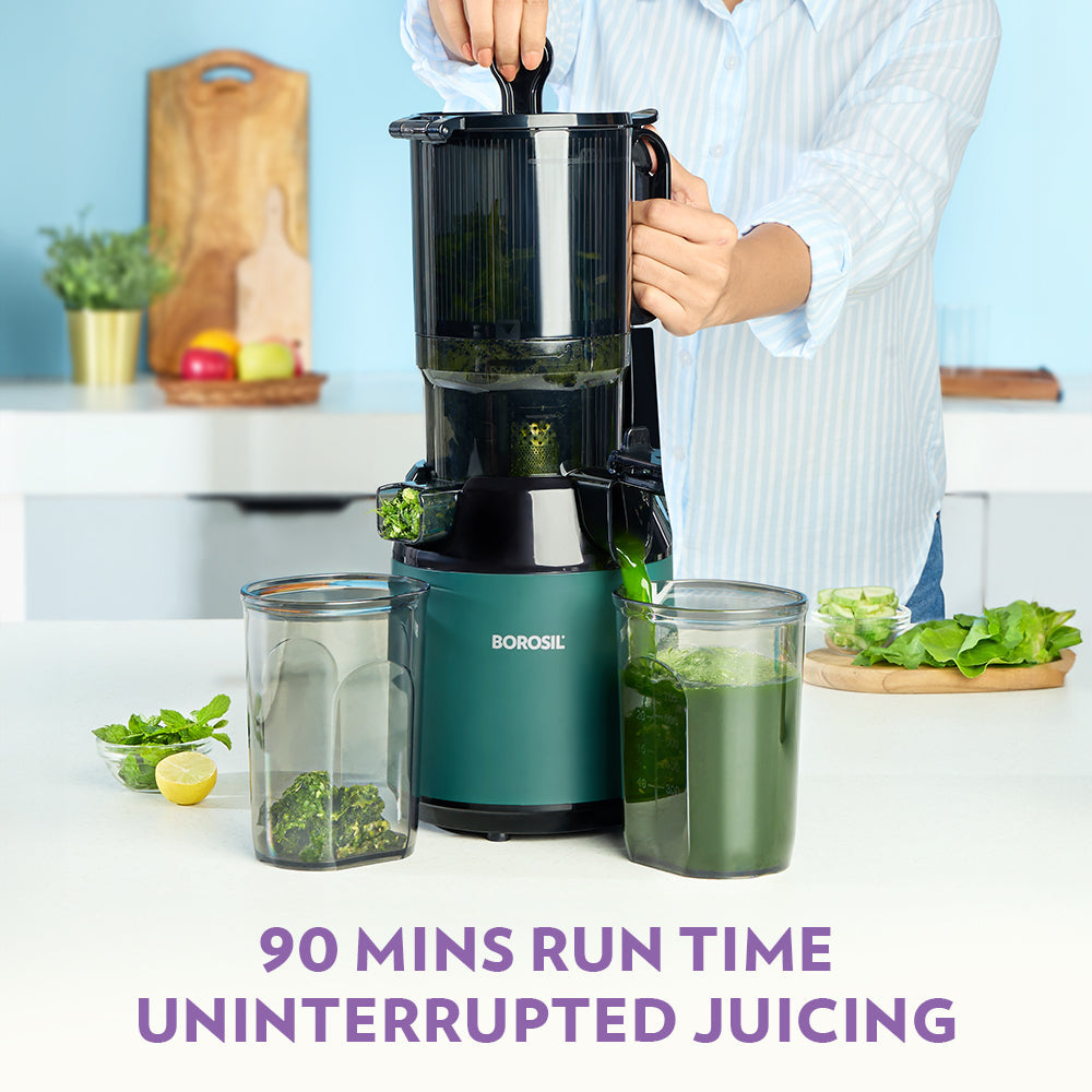 Borosil Vita Rich Cold Press Slow Juicer 250W