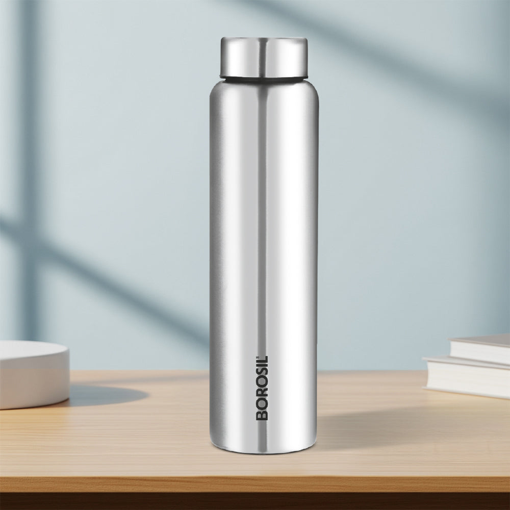 Borosil Aquaslim Single Wall Bottle 1L