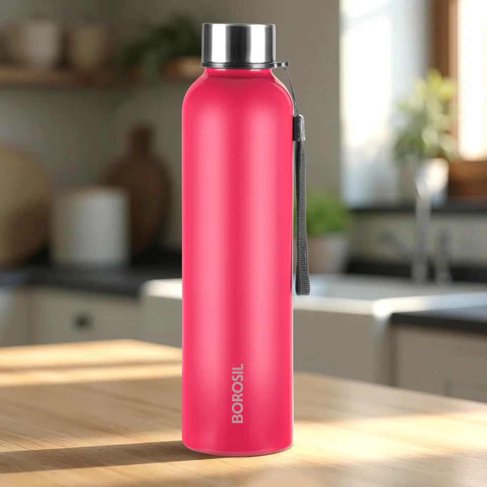 Borosil Personalised Laguna SS Single Wall Bottle, Green 1L