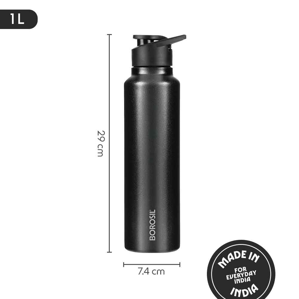 Borosil SipFresh SS Single Wall Bottle, Mint