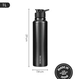 Borosil SipFresh SS Single Wall Bottle, Mint