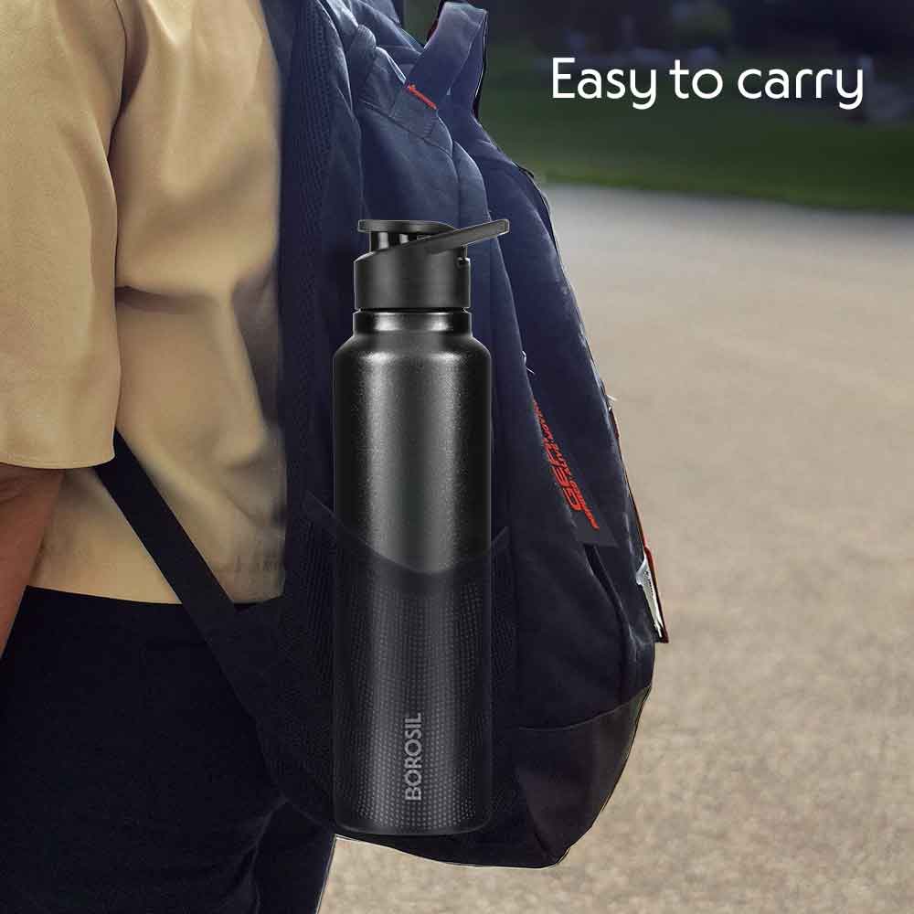 Borosil SipFresh SS Single Wall Bottle, Mint