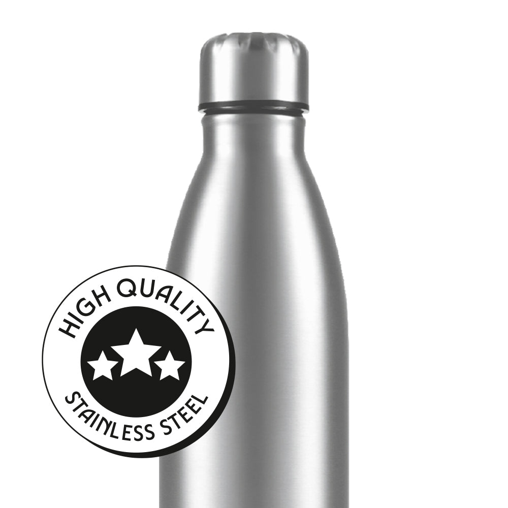 Borosil Bolt Single Wall SS Bottle 1L