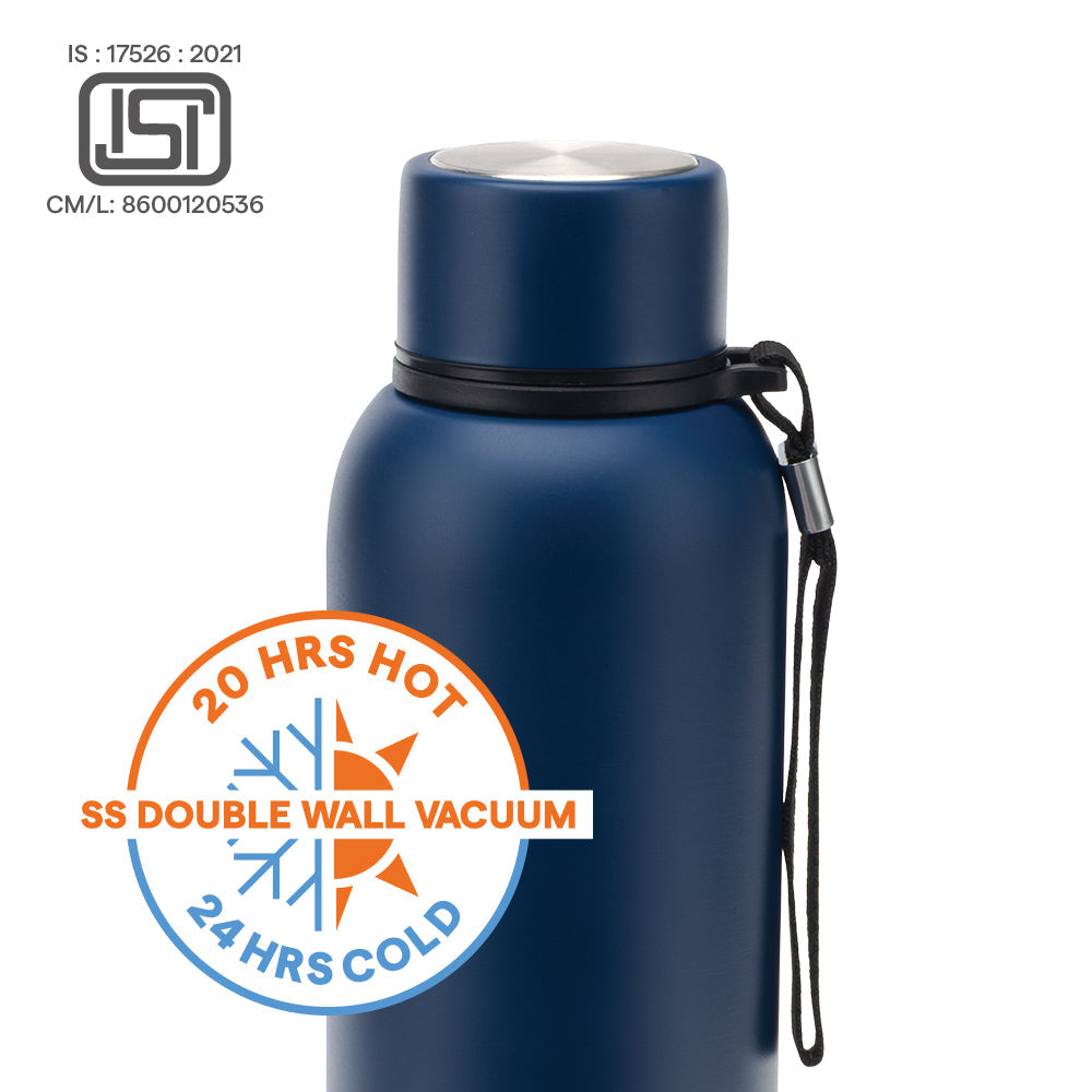 Borosil Personalised Trek Indigo Bottle 700ML