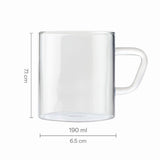 Borosil Vision Classic Mug Set of 6, 190ml