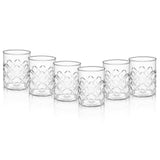Borosil Crown Whiskey Glass Set of 6, 350ml