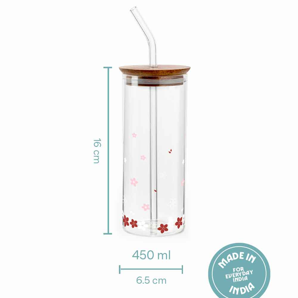 Borosil Spring Punch Glass Set of 2, 450ml