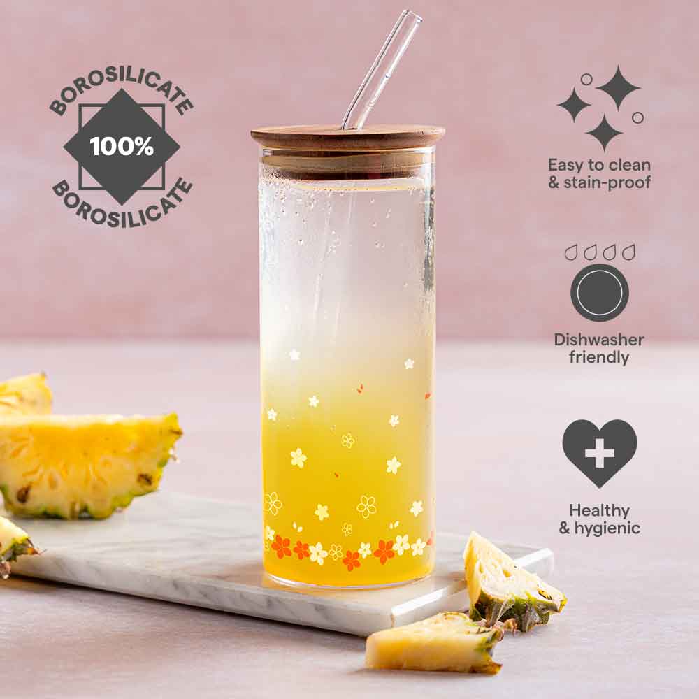 Borosil Spring Punch Glass Set of 2, 450ml