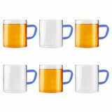 Borosil Blue Vision Classic Mug Set of 6, 190ml