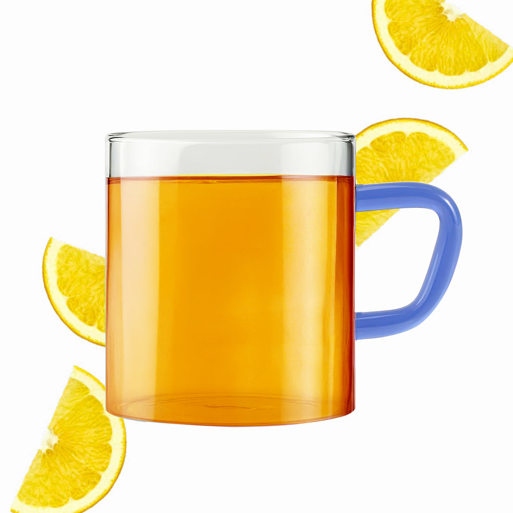 Borosil Blue Vision Classic Mug Set of 6, 190ml