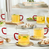 Borosil Brown Vision Classic Mug Set of 6, 190ml