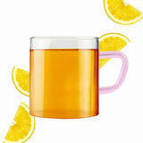Borosil Pink Vision Classic Mug Set of 6, 190ml