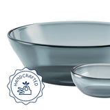 Borosil Aura Glass Small Pudding Set, Grey, 7 pc