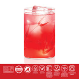 Borosil Cut Glass Bouquet Large Set of 6, 350ml