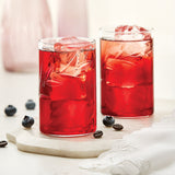 Borosil Cut Glass Creeper Large Set of 6, 350ml