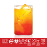 Borosil Cut Glass Creeper Large Set of 6, 350ml