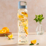 Borosil AM PM Clear Glass Bottle 1L