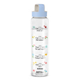 Borosil AM PM Clear Glass Bottle 1L