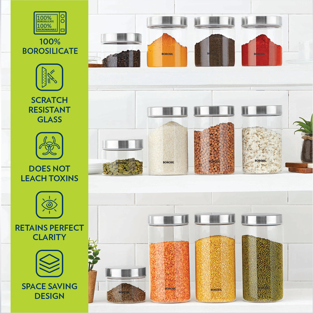 Borosil Endura Airtight Glass Jar