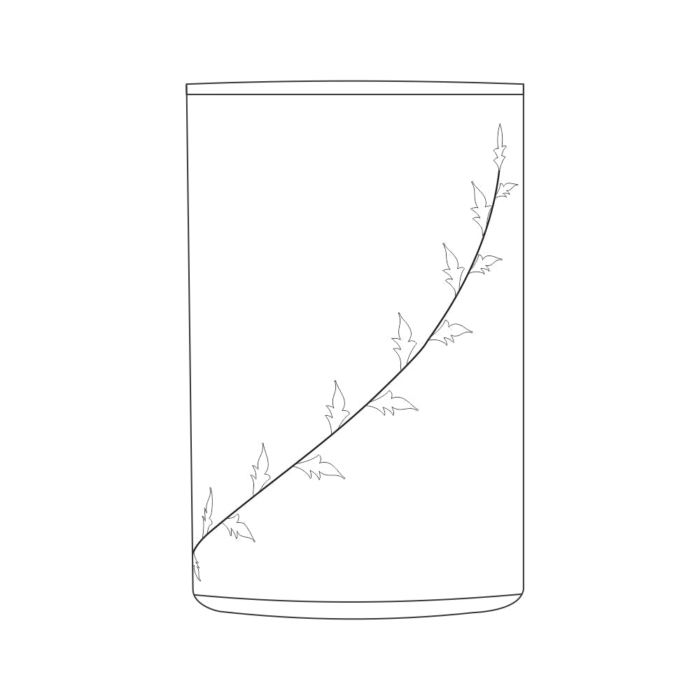 Borosil White Krip Glass Set of 6