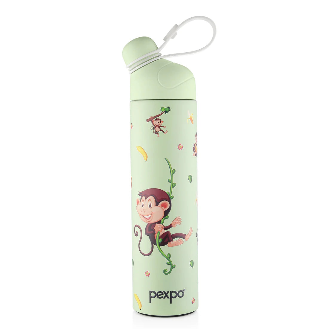 Pexpo Pico Art Stainless Steel Bottle | Tri-Ply Vacuum Insulated Hot & Cold Flask | For Kids 470 ML