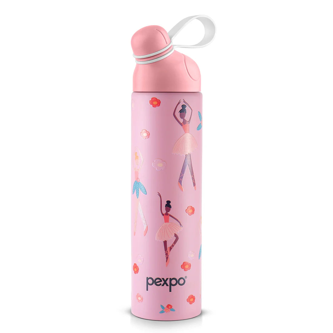 Pexpo Pico Art Stainless Steel Bottle | Tri-Ply Vacuum Insulated Hot & Cold Flask | For Kids 470 ML